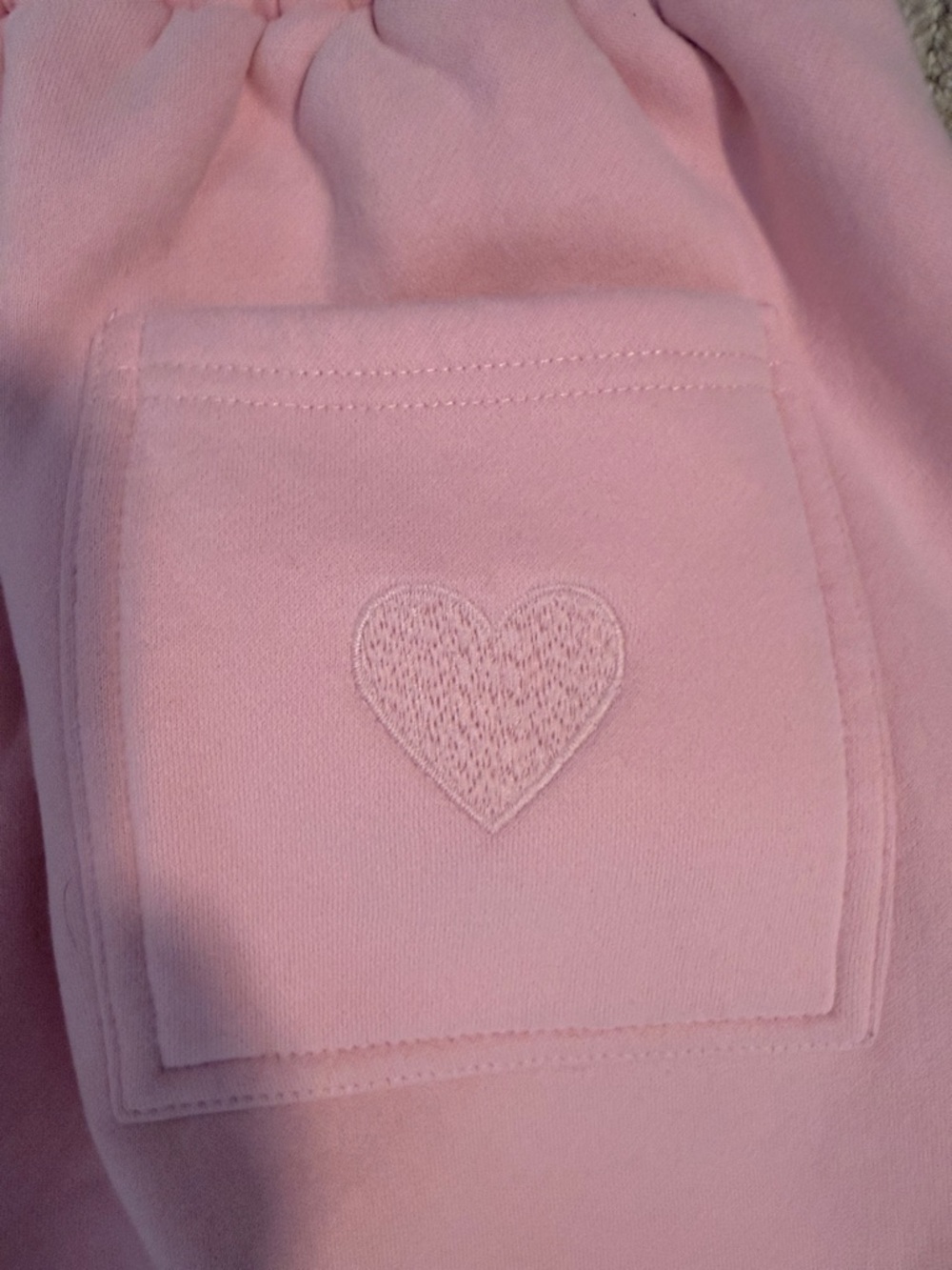 Comfrt Love Straight Leg Sweatpants Petal Pink Sz S - Picture 3 of 6